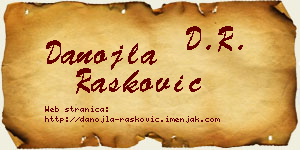 Danojla Rašković vizit kartica